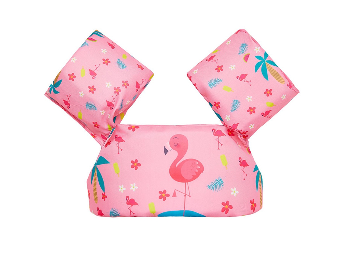Colete Flutuante Infantil Colete Salva Vidas Ajustável Para Natação Para 2 A 6 Anos Cuich (flamingo)