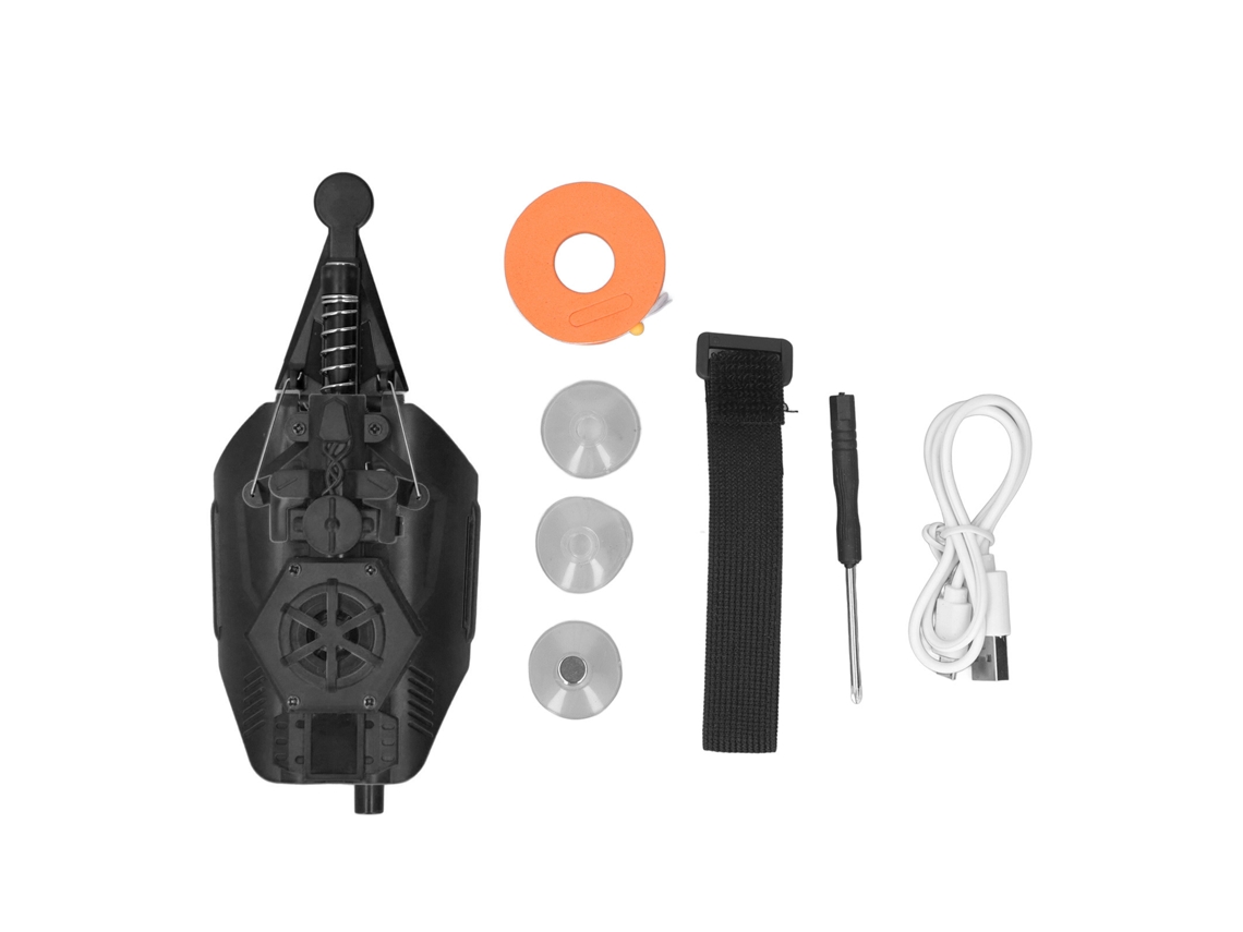 Ats brinquedo Kids Web Launcher 3 Peças Lançador de Corda com Ventosas para Crianças Cor Preta