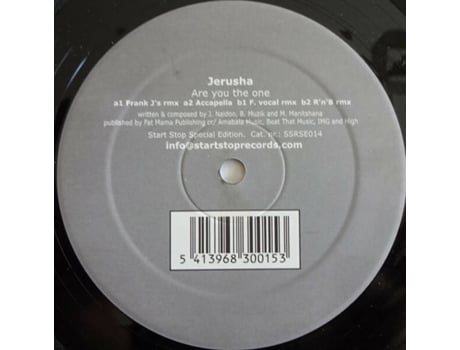 Vinil Are You The One Start Stop Records