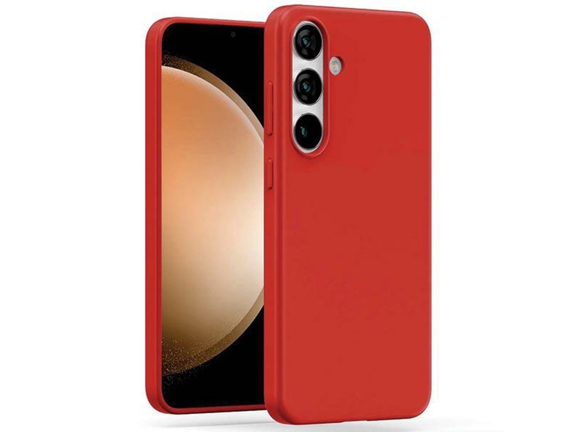 Capa Gentil Fe para Samsung Galaxy S23 MERCURY Pele Sintética Vermelho