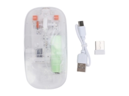 Rato Sem Fio Bluetooth Transparente LAXISCREED