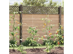 Vidaxl Suporte Para Plantas 50 Unid. Prateado 150 X 0,6 X 0,6 Cm Aço