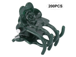 200 Clips Florais Forma Rosa Jardim Verde Decoracao Exterior