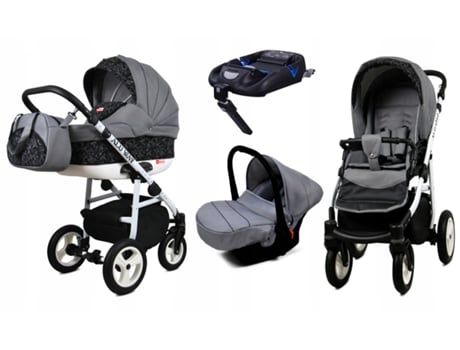 Carrinho de Bebé Multifuncional BABYLUX ALU WAY 2 Em 1 – Steel arrow - Ajustável e dobrável Construção leve em alumínio - Reversibilidade - Acessórios