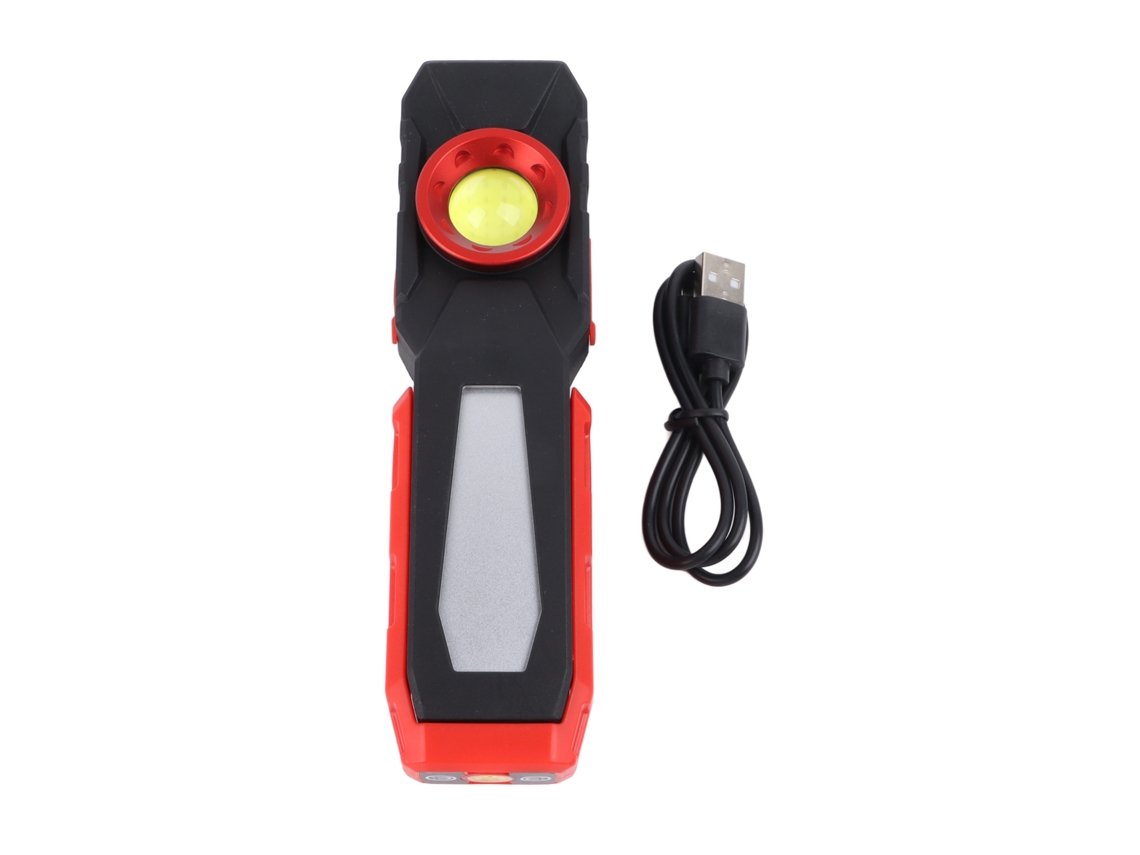 2026 linterna de Trabajo Recargable Led Con Imanes Y Ganchos Plegables Flexibles 2000mah para Reparación de Coches