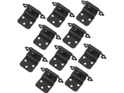 Conjunto De 10 Dobradiças Pretas Ferro Para Portas Móveis Com