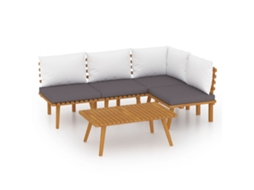 Garden Lounge Set, Garden Lounge Sets Vidaxl Marrom Madeira De Acácia (n/a)