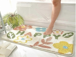 Lurelia Tapete Plantas 40x60cm Microfibra Tpe Lavável