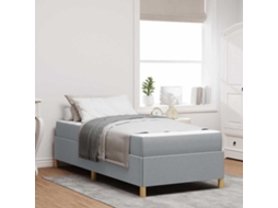 Vidaxl Estrutura Da Cama Cinzento-claro 90 X 200 Cm Tecido