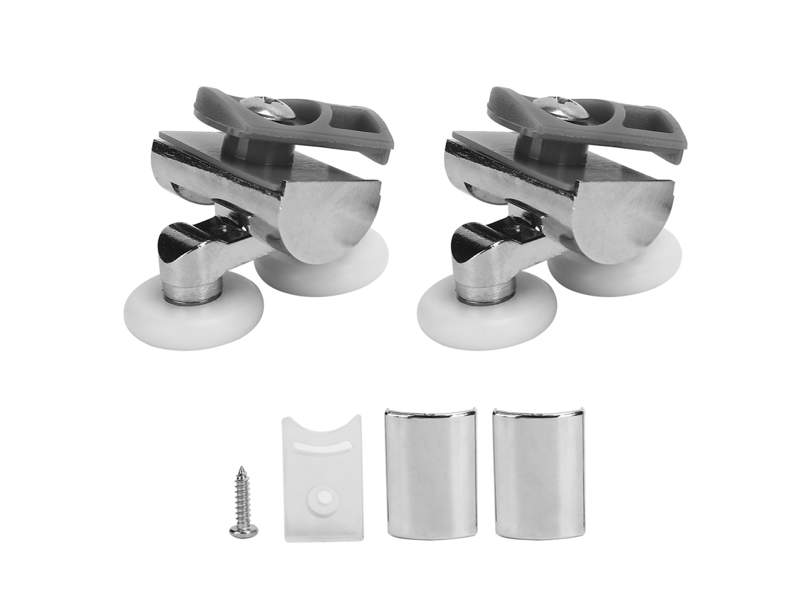 Rodas para Porta de Chuveiro 23mm com Rolamento Suave e Durável em Aço Inoxidável + Náilon S/MARCA