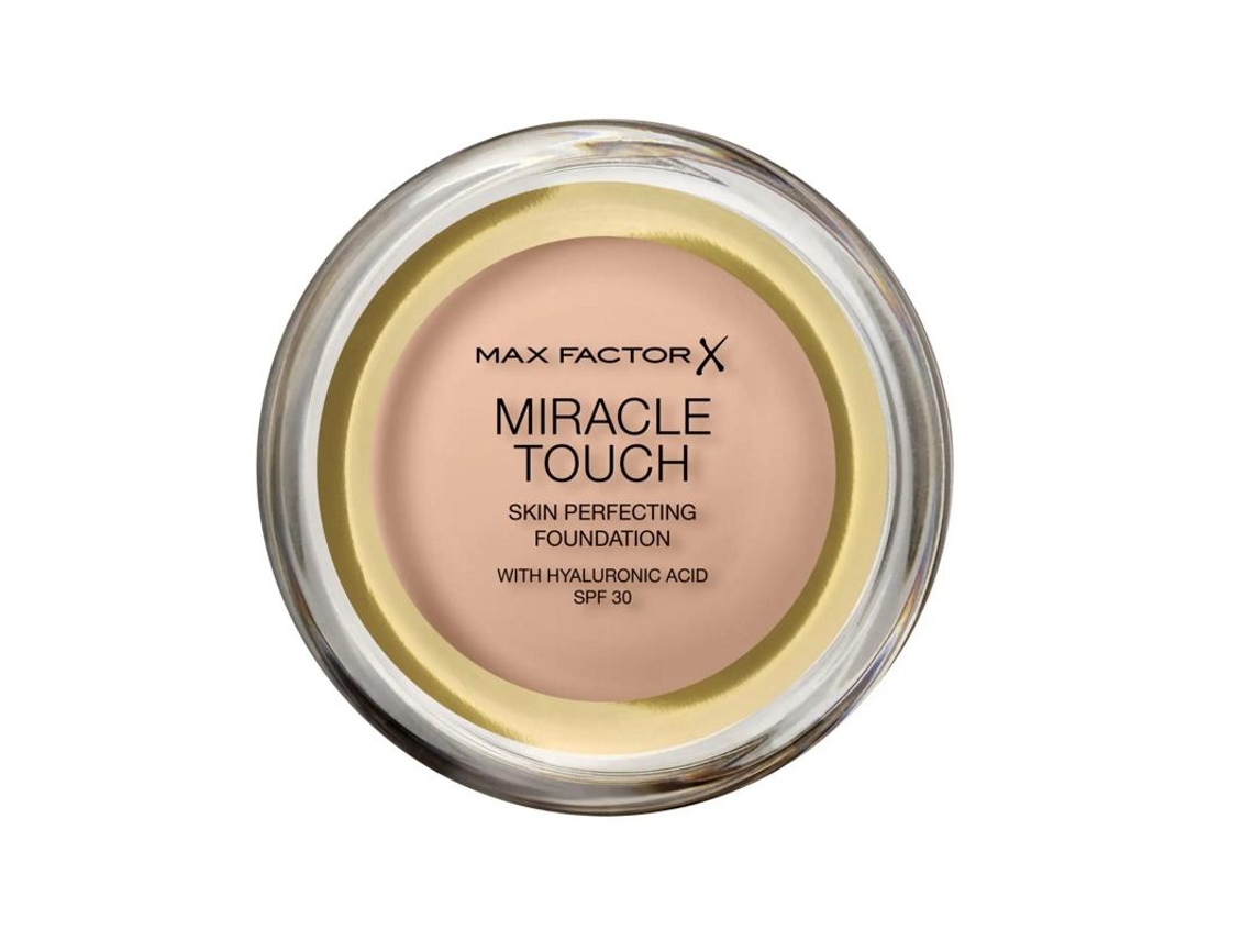Fórmula Inovadora Base Cremosa Max Factor Miracle Touch Skin Perfecting 40 Ivory, 11,5g