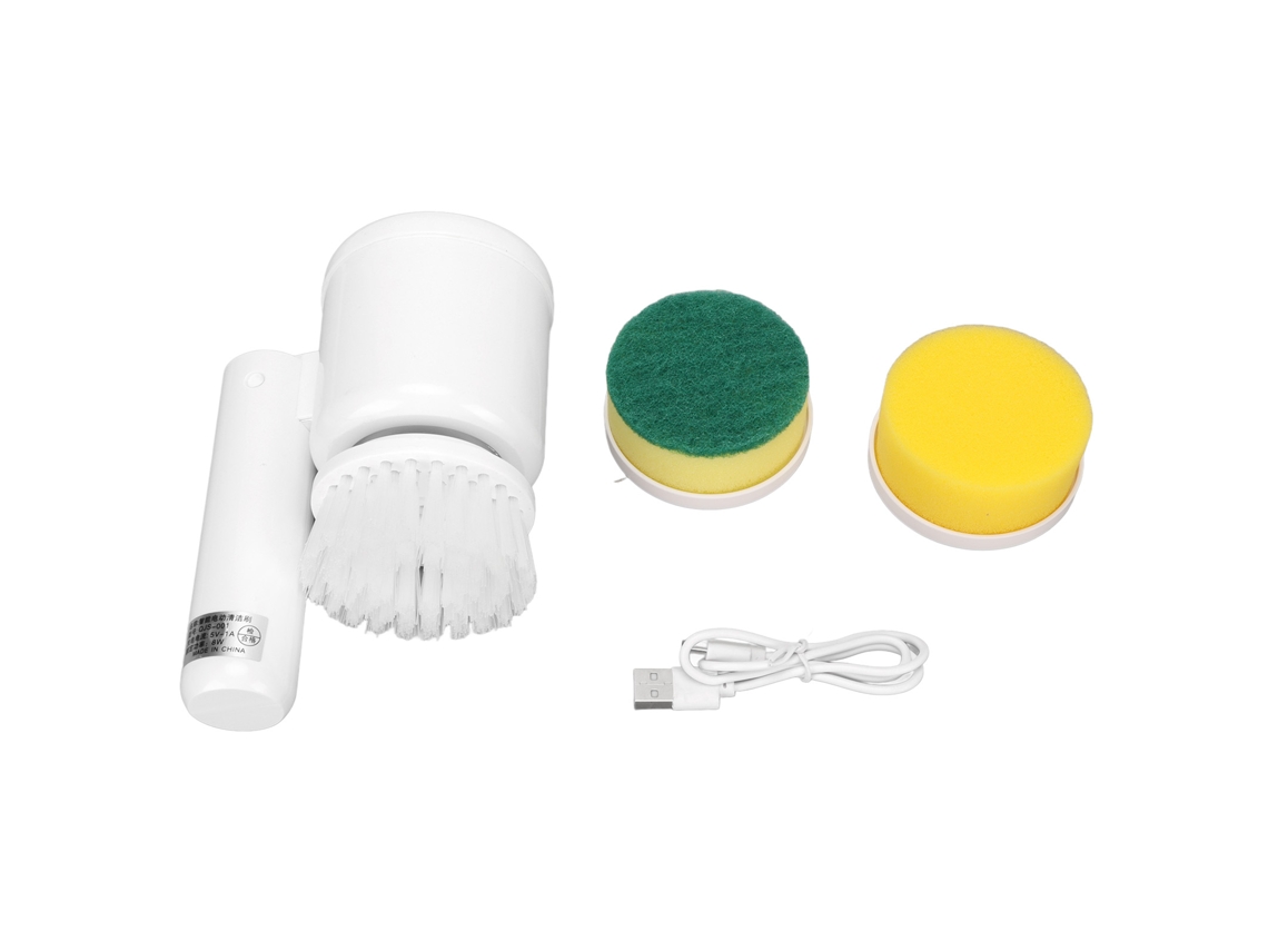 Limpador Elétrico Rotativo Com Cabeças De Escova Substituíveis, Design Ergonômico E Bateria 1200mah