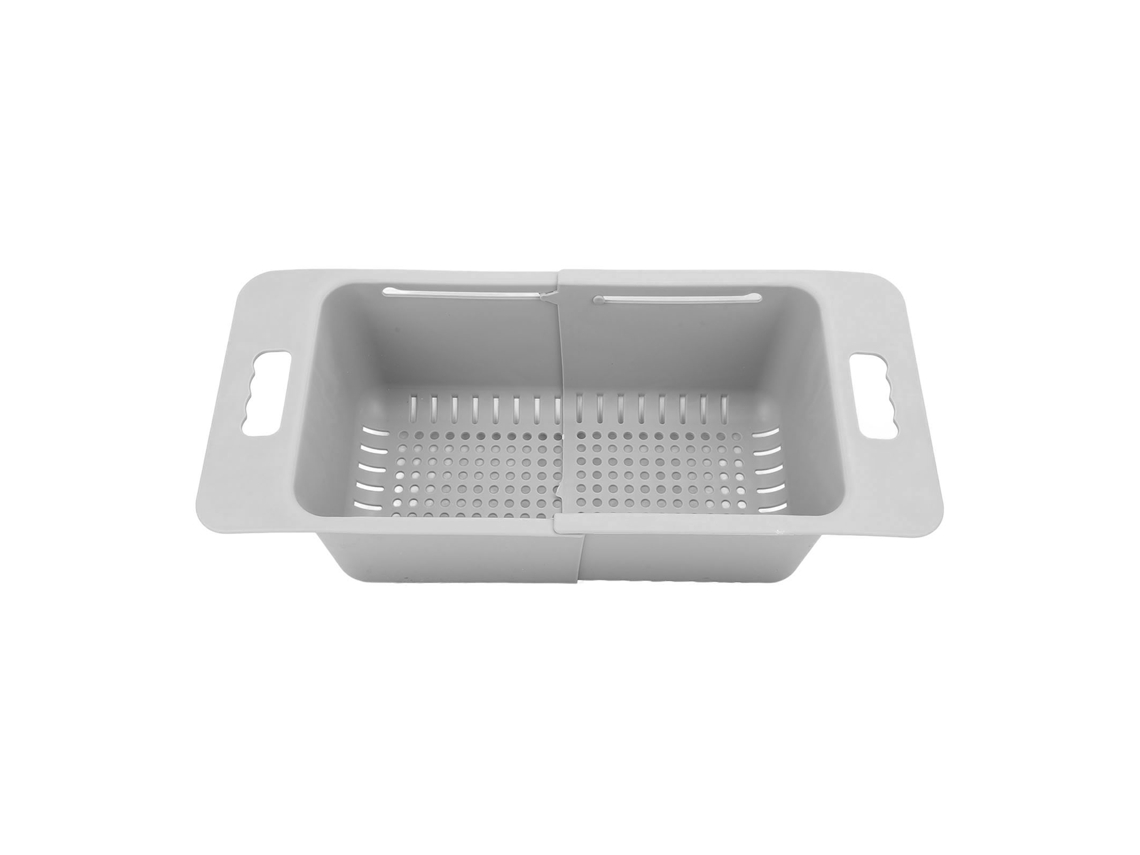 Cesto Ajustável para Freezer Chest com Divisão e Alça Cinza com S/MARCA