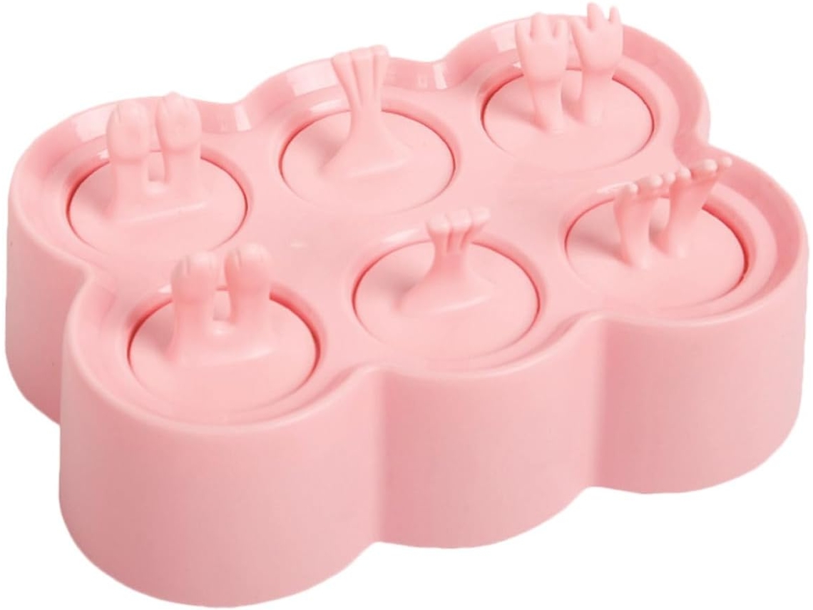 Forma De Gelo Silicone Rosa Cabilock, Formato Retangular, Leve E Prática Para Guardar, Ideal Para Uso Doméstico E Na