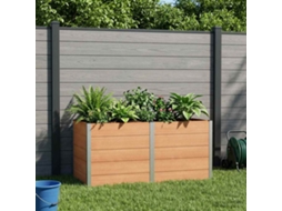 Vidaxl Canteiro De Jardim Elevado Castanho 200 X 100 X 91 Cm