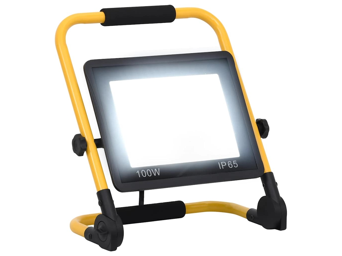 Vidaxl Projetor C/ Iluminação Led E Pega 100 W Branco Frio