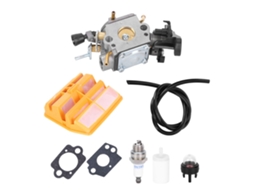 Kit De Carburador Com Filtro De Ar E Lâmpada De Partida Para Motosserras Husqvarna 445 450 445e 450e Peças De Reposição