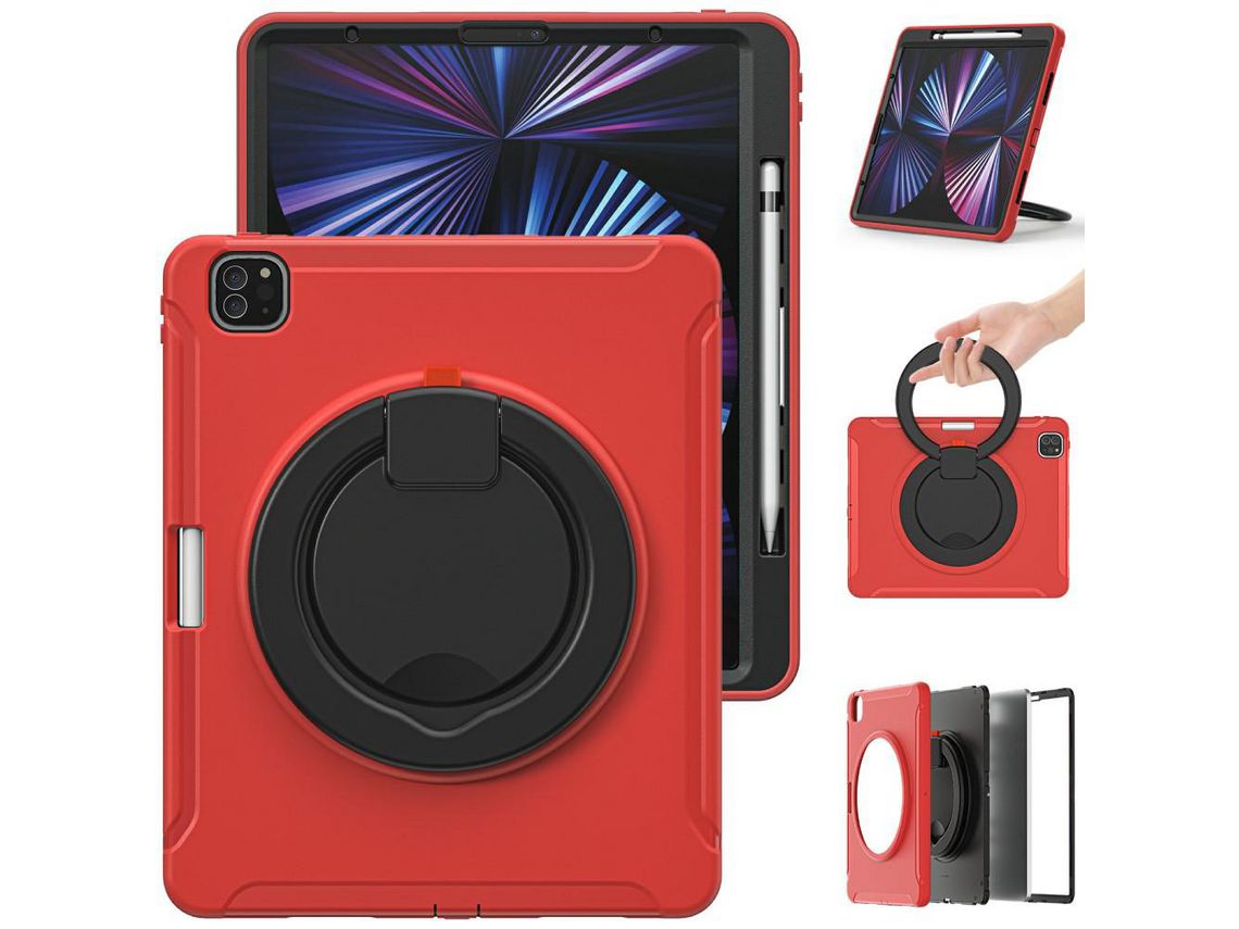Capa para iPad Pro 12.9 (2021) Vermelho