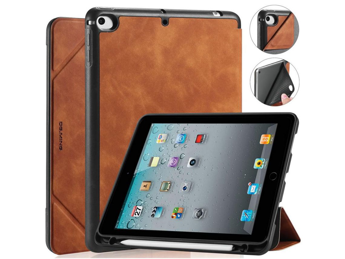 Capa para iPad Mini (2019) 7.9 /iPad Mini 4 Castanho