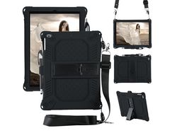 Capa de Silicone para iPad 9.7 (2018)/iPad 9.7 (2017)/iPad 5/iPad 6 Preto