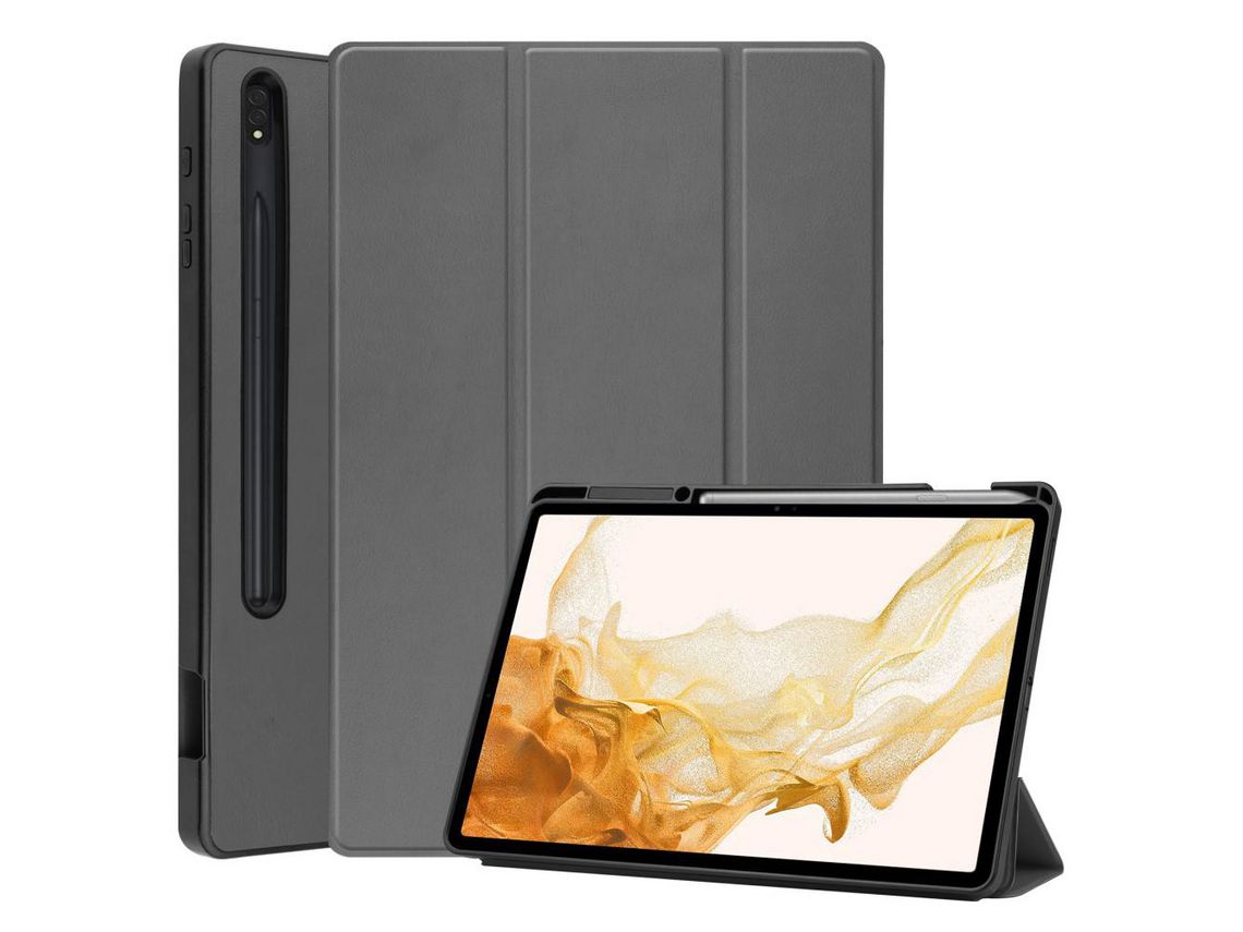 Capa para Samsung Galaxy Tab s8 plus Cinzento