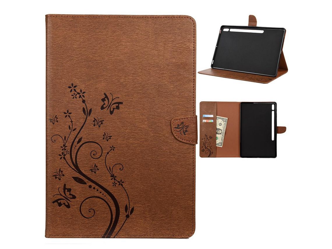 Capa para Samsung Galaxy Tab s7 plus/t970 Castanho