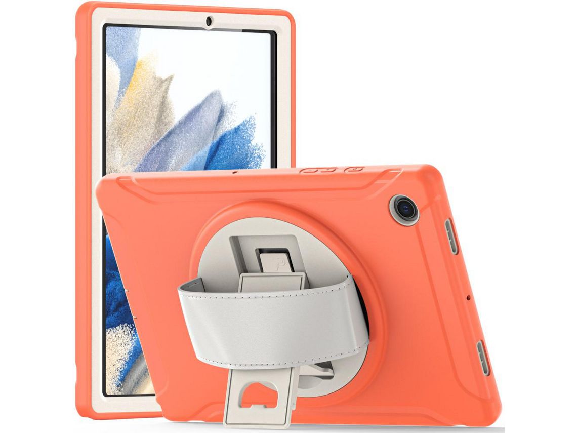 Capa de Silicone para Samsung Galaxy Tab a8 10.5 (2021) x200/x205 Laranja