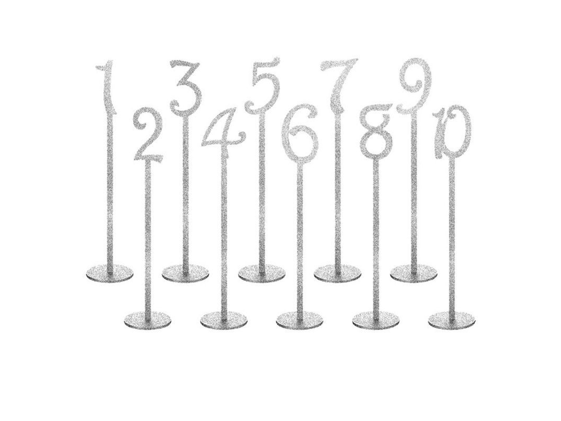 Números De Mesa De Madera 1-10/1-20 Oro/plata Para Bodas Fiestas Aniversarios Decoración Elegante Jm02085