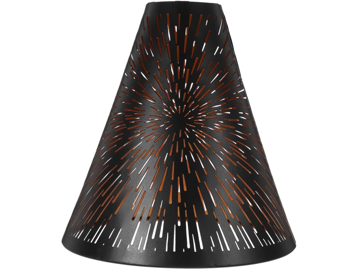 Abajur de Mesa em Ferro Cm com Design Preto e Dourado. SFUSHOS