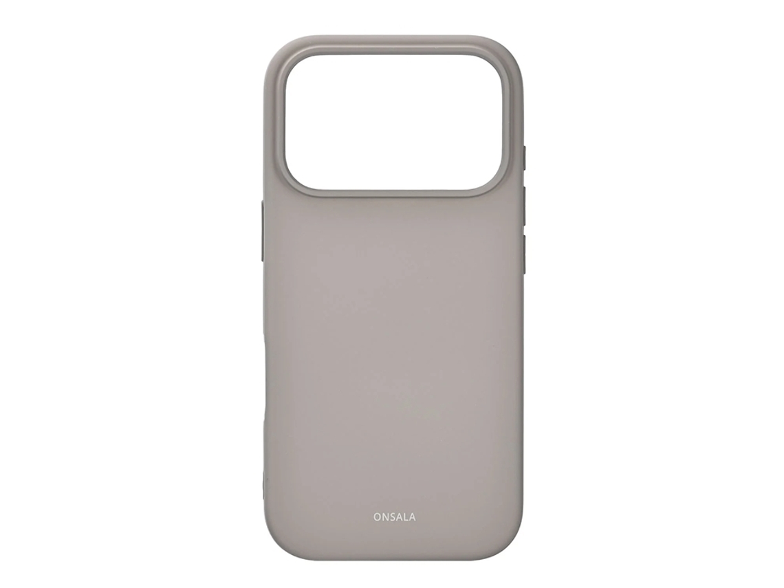 Capa Onsala Para Iphone 17 Pro Com Toque De Silicone - Cinza Concreto