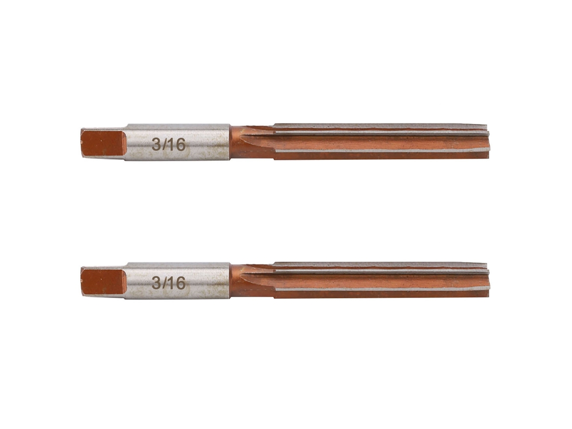 2pcs Broca Manual De Régua Americana De Shank Reto Cônico Para Processamento De Furação 3/16 H7 6 Sulcos