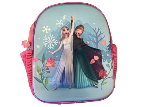 Mochila Unissexo Eurobaq Rainha Neves Relevo Compartimento Alças Almofadadas Azul (31 Cm)