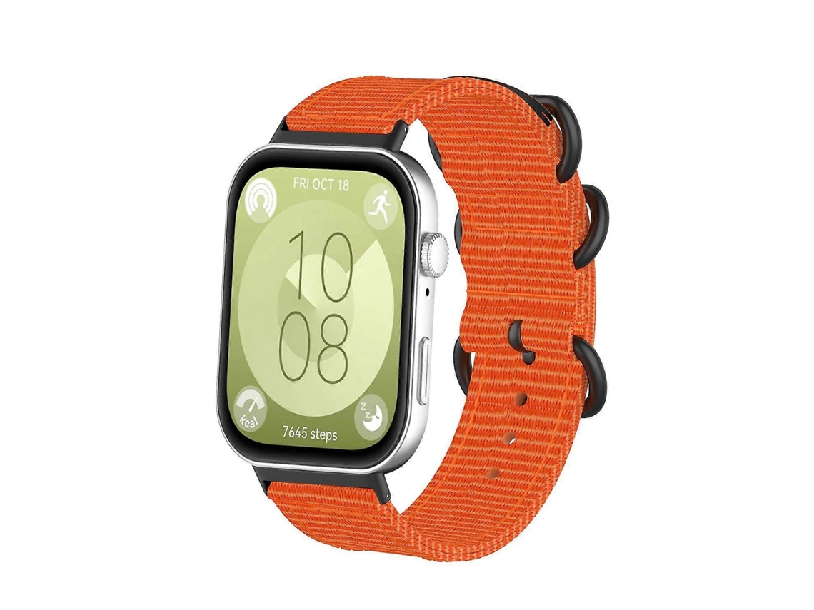 Pulseira De Nylon Com Fivela De Anel Em Lona Para Huawei Watch Fit 4 Pro / Fit 4 / Fit 3