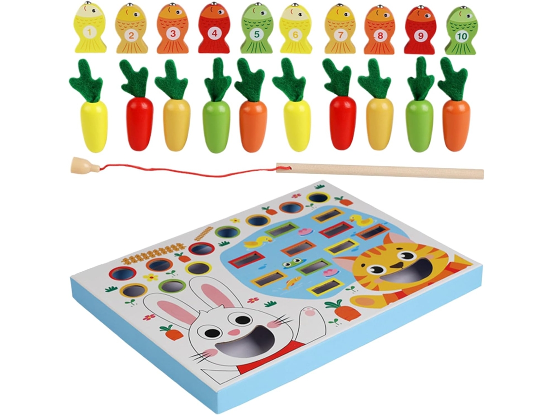 Jogo De Puxar Cenouras Brinquedo Educativo Para E Separar Por Cor Sensorial Pré Escolar