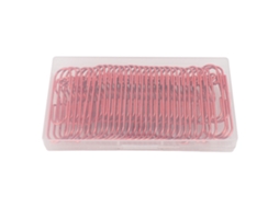30 Peças de Clips de Caneta de Metal Aço Inoxidável Multifuncional Portátil para Cadernos Marcadores Recibos Vermelho