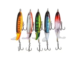 Isca Artificial de Pesca com Gancho Colorida 5pcs