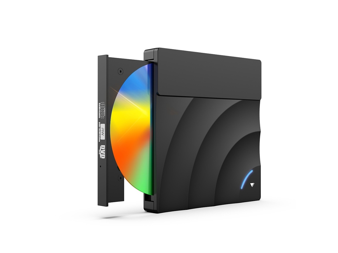 Lurelia Leitor Dvd Externo Usb 3.0, Unidade Cd/dvd Portátil De Baixo Ruído Para Laptop E Pc