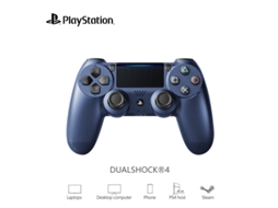Peça Para Ps4, Controlador De Vibração Sem Fio Bluetooth, Azul Da Meia Noite