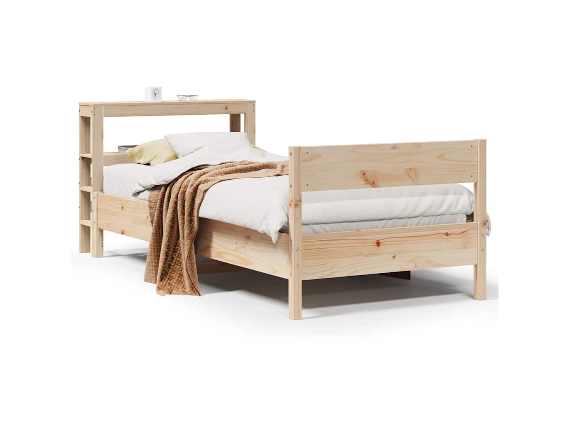 Cama Sem Colchão 75x190 Cm Madeira de Pinho Maciça MAISON EXCLUSIVE