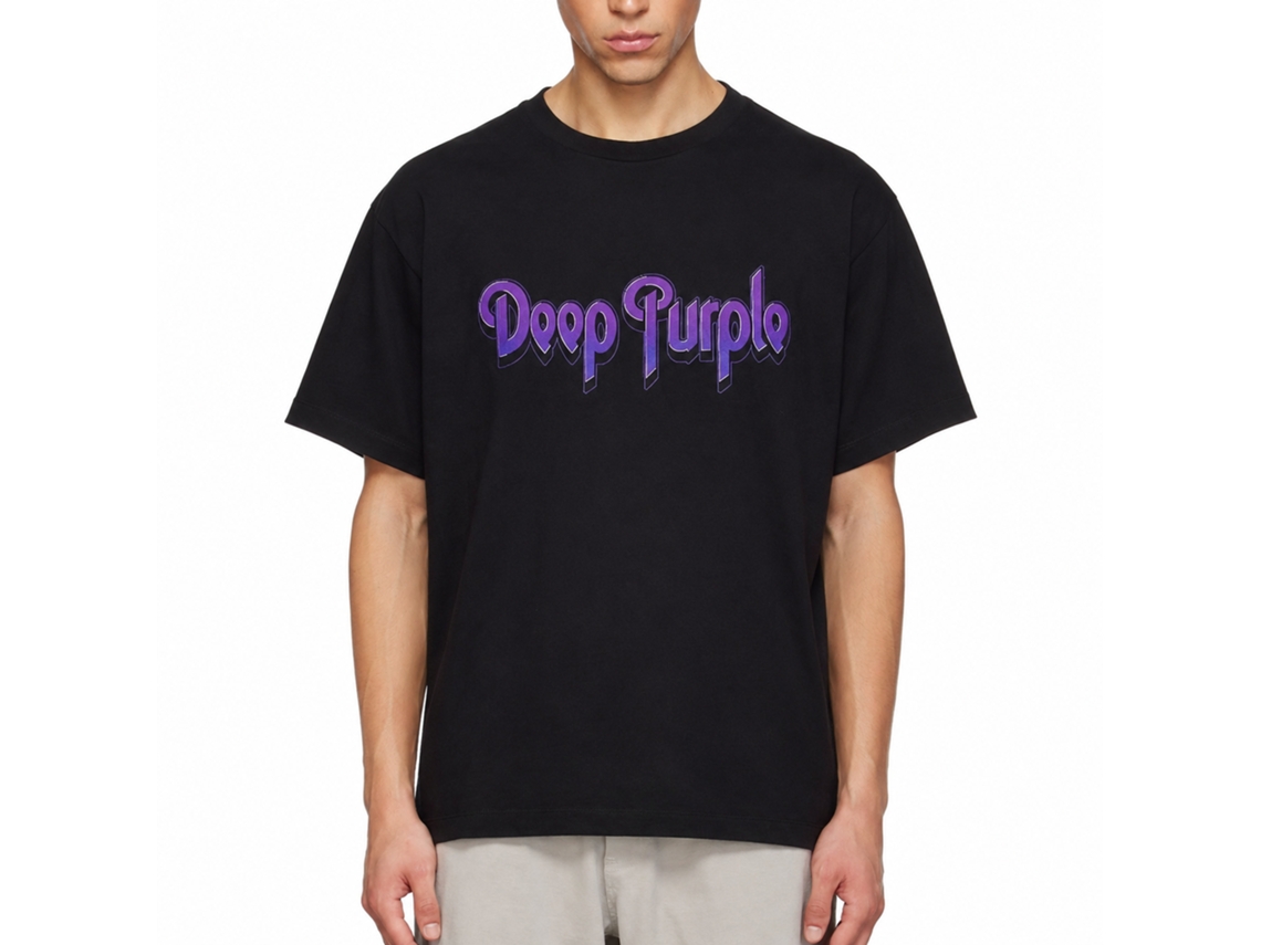 Deep Purple Classic Band Logo T-shirt Unisex Adults Size:l