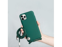 Capa De Borracha Para Smartphone Qu-crossbody, Colar Com Concha De Tpu, Capa Para Celular Compatível Com Iphone 14, 13, 12, 11 Pro Max, Cordão Para Ce
