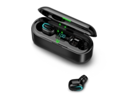 Aetheria fone de Ouvido Tws Bluetooth 5.0 com Microfone Ipx5 À Prova D'água Caixa de Carregamento com Display Digital
