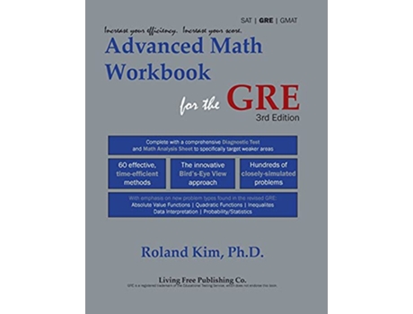 Livro Advanced Math Workbook for the GRE de Roland Y Kim (Inglês)