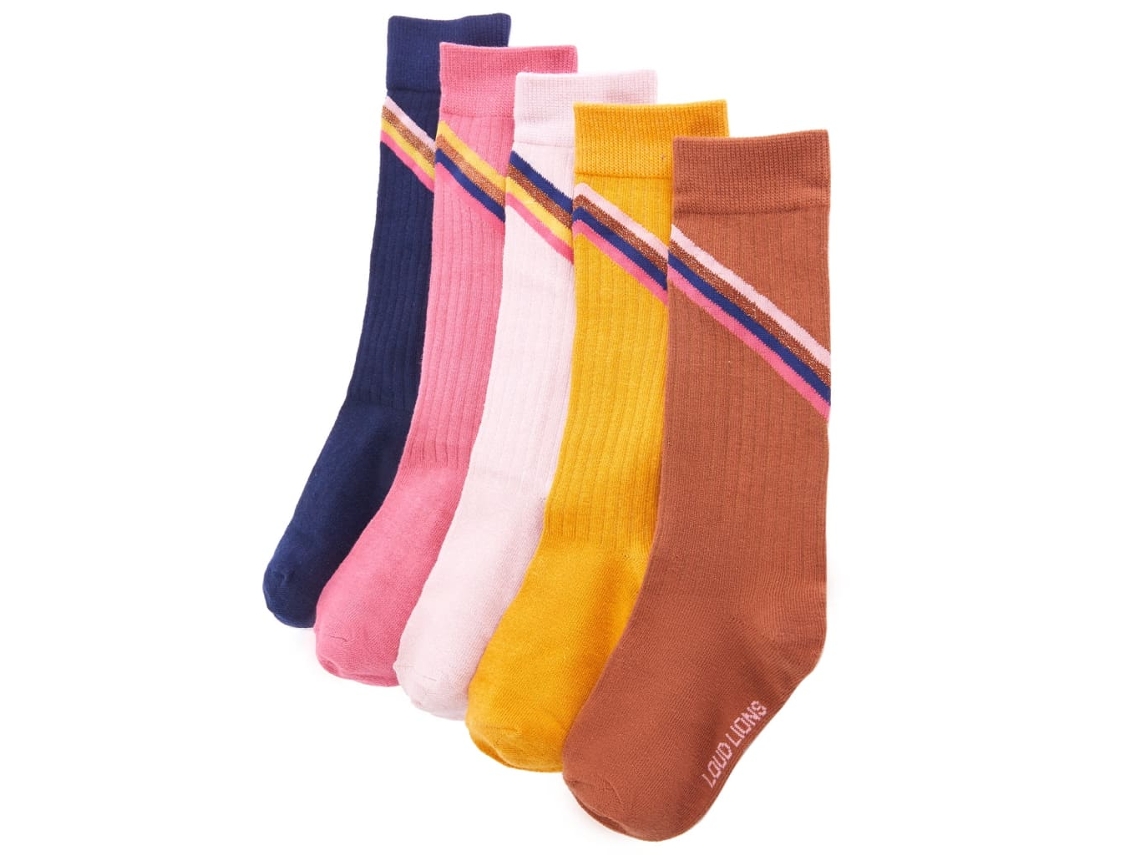 Meias Para Criança 5 Pares Ue 30-34
