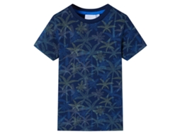 T-shirt Infantil Azul-escuro 104