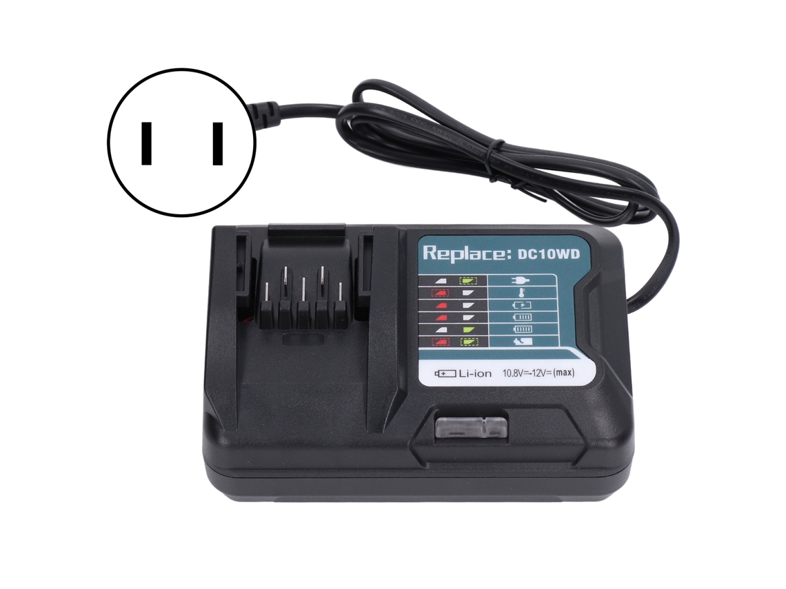 Cargador De Baterías De Lítio 100‑240v Para Dc10.8‑12v Bl1015 Bl1016 Dc10wd Dc10wc Smart Maintainer