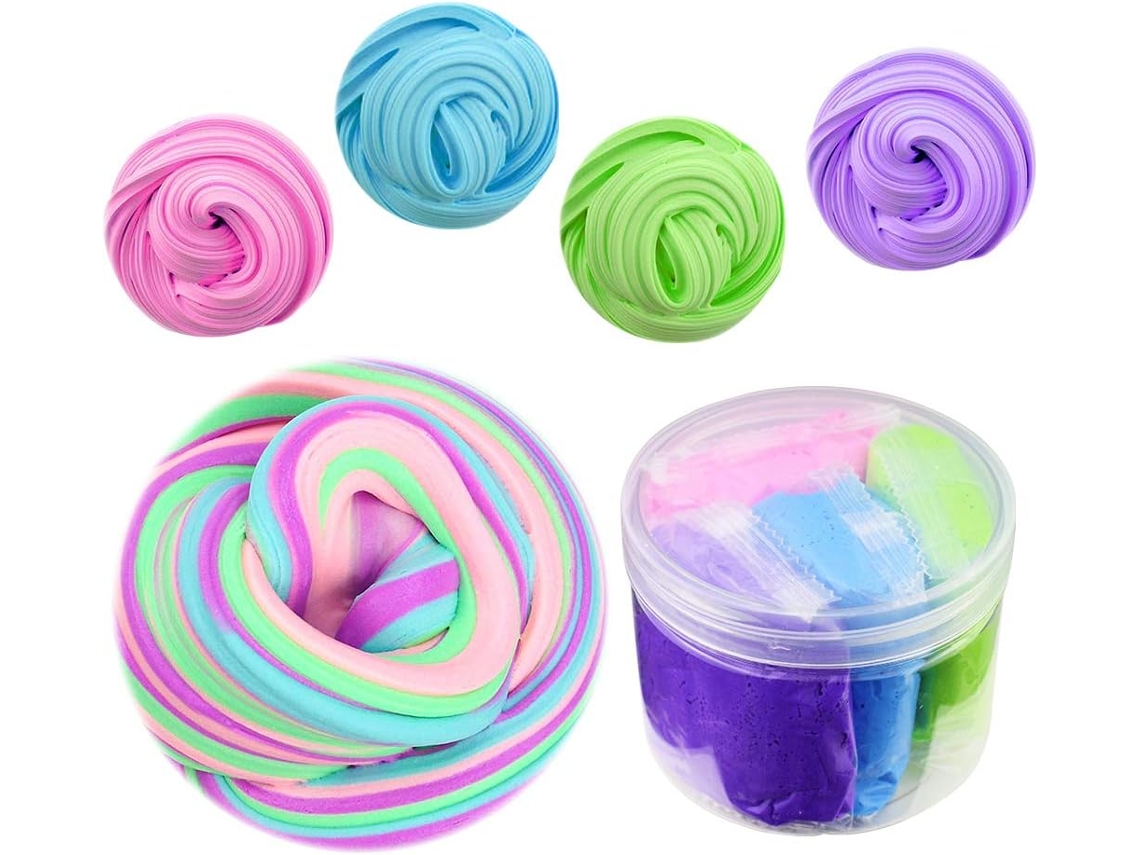 Lodo de Espuma Fofa Misturado Elástico Brinquedos Argila Macia Não Tóxicos para Crianças e Adultos UISAVE