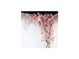 Flor Artificial de 105 Cm, Cerejeira Artificial com 3 Galhos de Sakura, Decoração de Parede para Casamento em Seda, Aafgvc AQUAFORGE