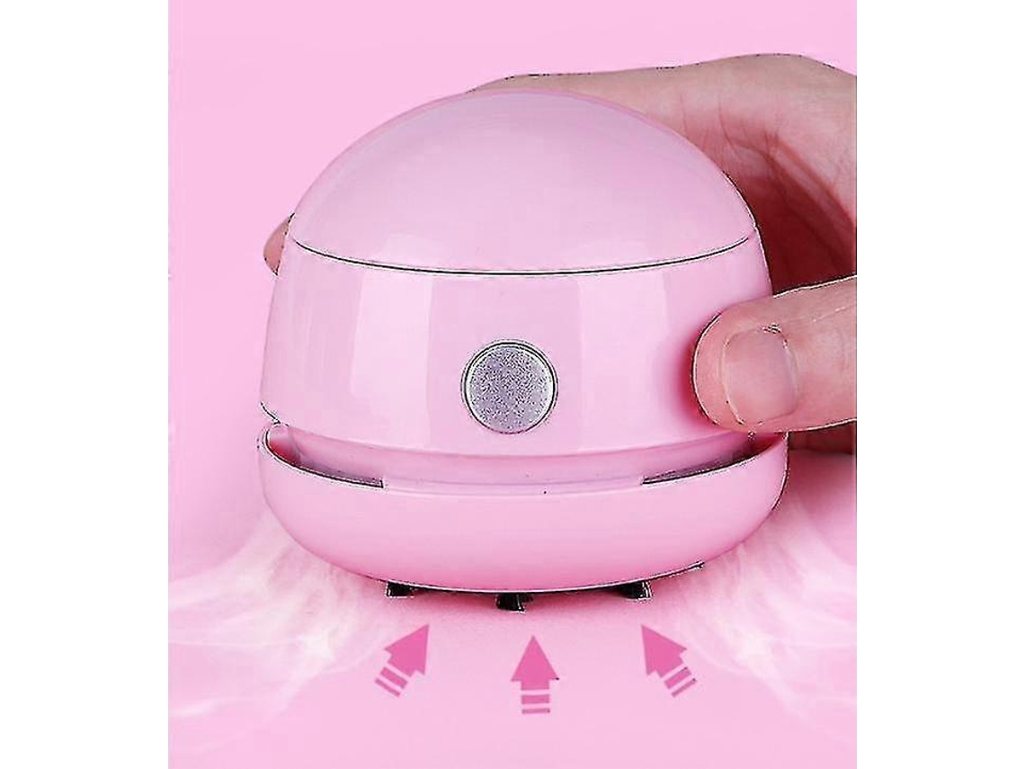 Aspirador Mini Para Mesa, Sem Fio Recarregável, Plástico, Limpeza De Migalhas E Pelos