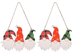 2 Peças Decorações De Porte De Rondes À Suspense Decorações Para Portes De Fête Et Nouvel An Lot De Panneaux